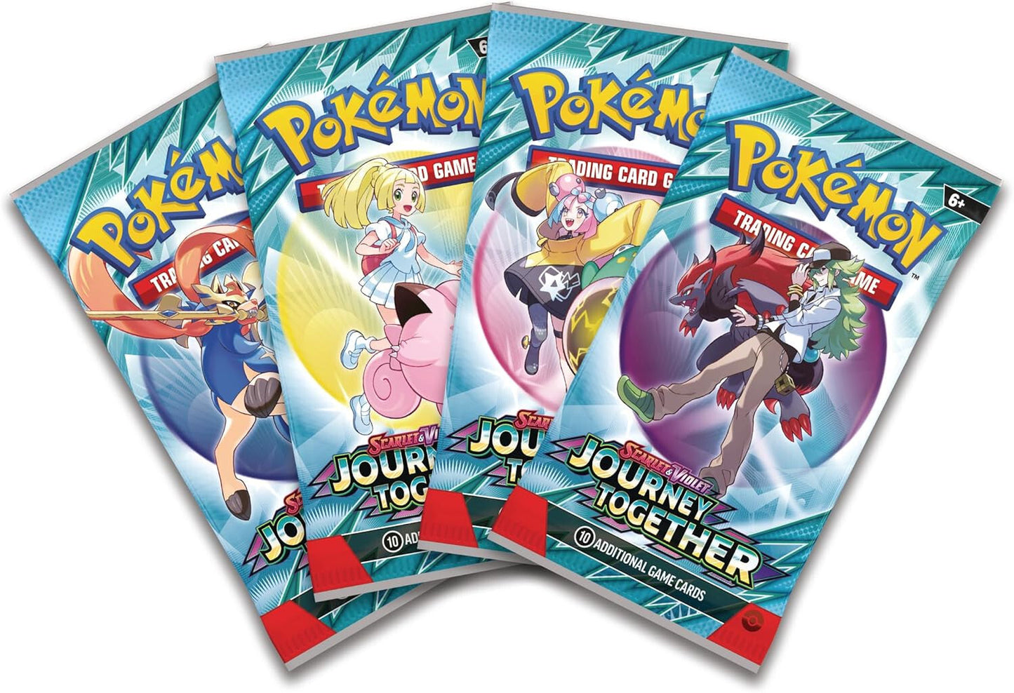 Pokémon TCG Journey Together Booster Packs - SET OF 4
