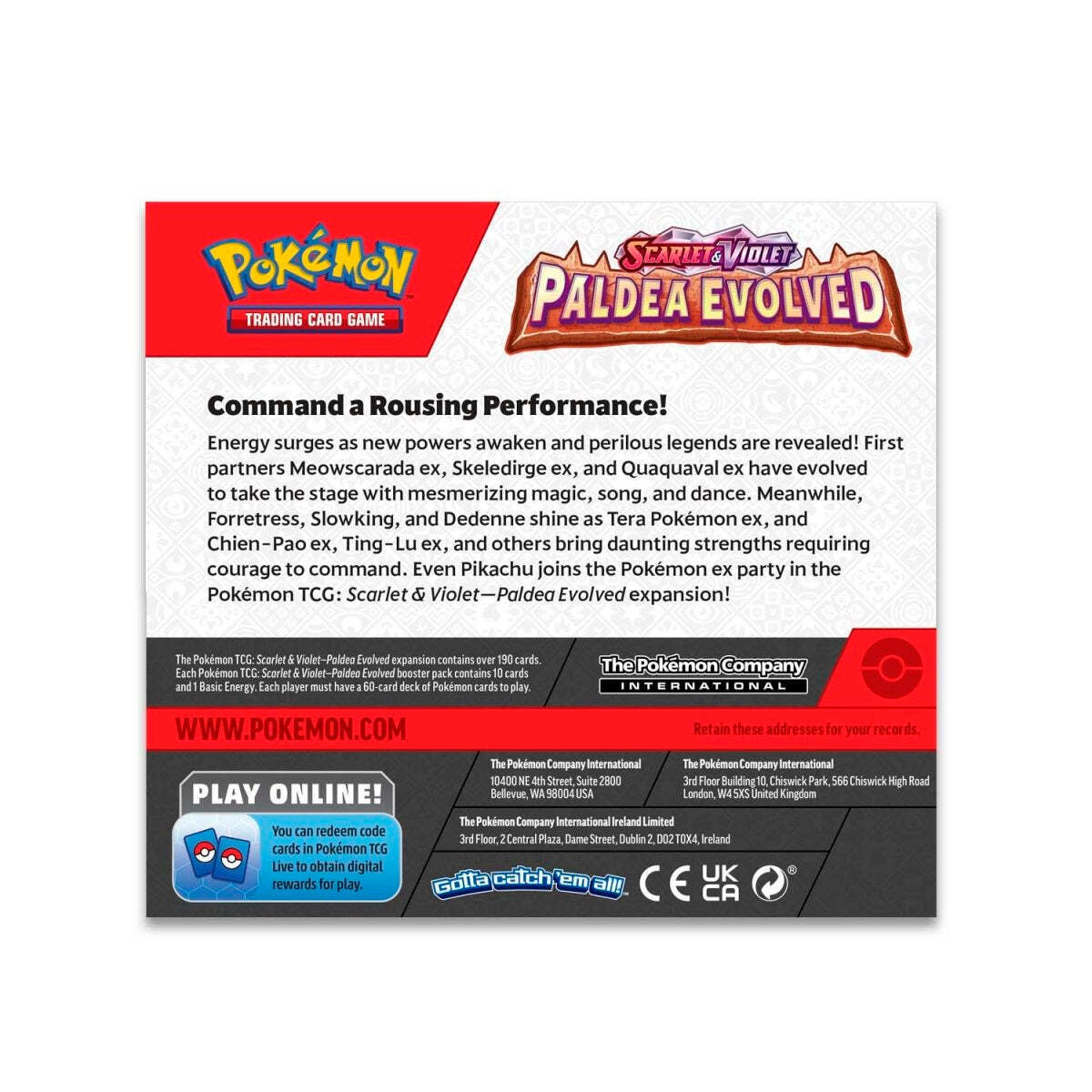 Pokémon TCG Scarlet & Violet – Paldea Evolved Booster Box