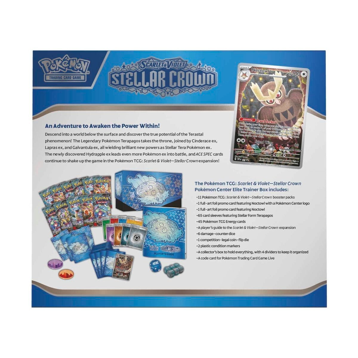 Pokemon TCG Scarlet & Violet - Stellar Crown Pokémon Center Elite Trainer Box