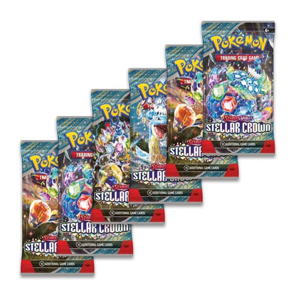 Pokemon TCG Scarlet & Violet - Stellar Crown 6 Pack Booster Bundle
