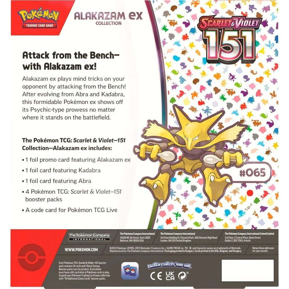 Pokémon TCG Scarlet & Violet 151 – Alakazam ex Collection Box
