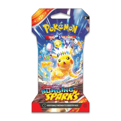 Pokemon TCG Surging Sparks Sleeved - Booster Packs SET OF 4
